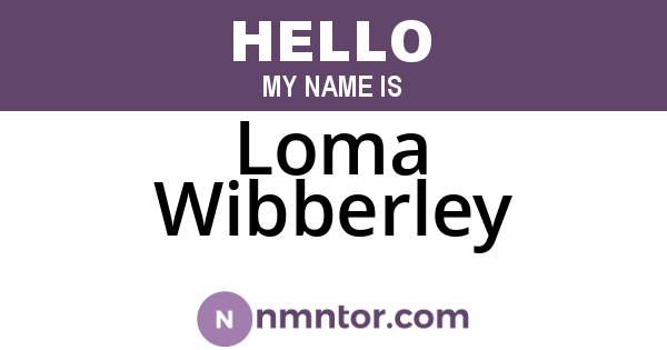 Loma Wibberley