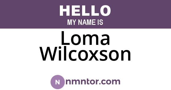 Loma Wilcoxson