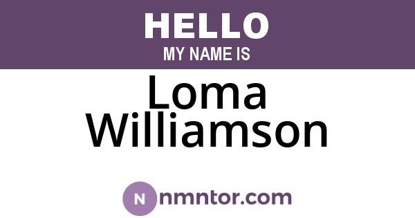 Loma Williamson