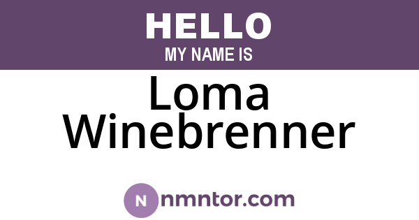 Loma Winebrenner