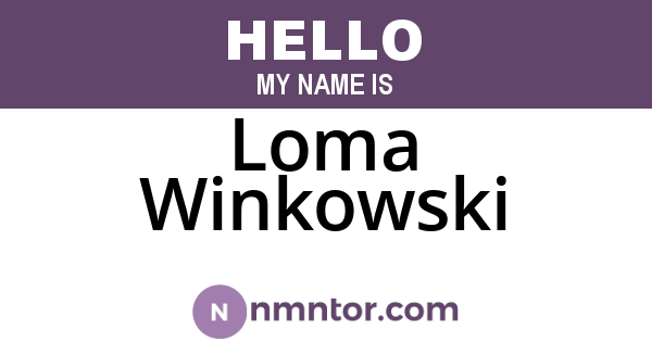 Loma Winkowski