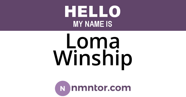Loma Winship
