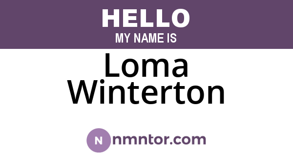 Loma Winterton