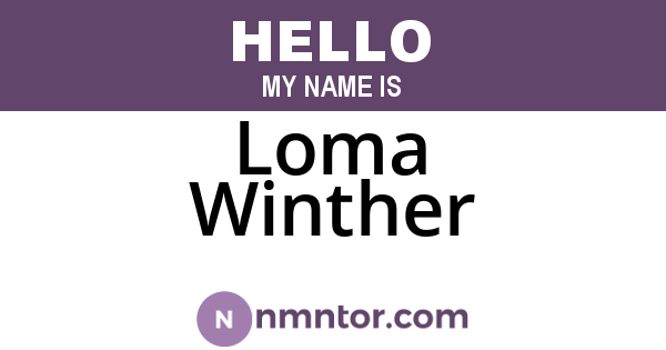 Loma Winther
