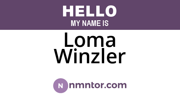Loma Winzler