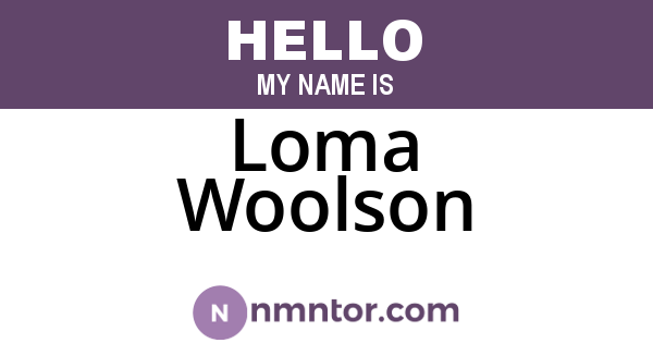 Loma Woolson