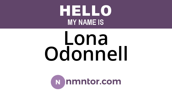 Lona Odonnell