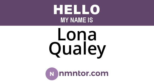 Lona Qualey