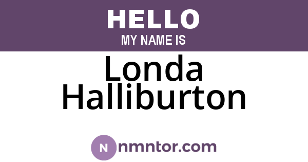 Londa Halliburton