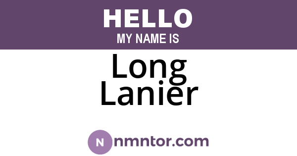 Long Lanier