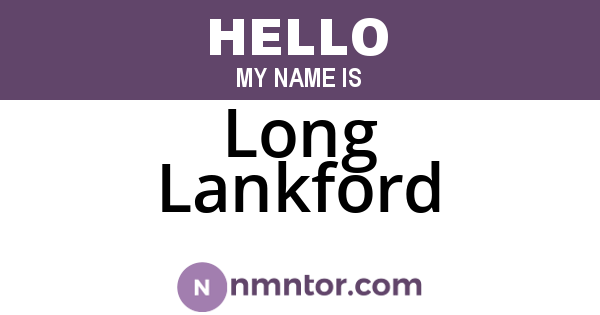 Long Lankford