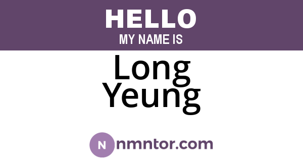Long Yeung