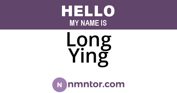 Long Ying