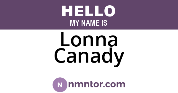 Lonna Canady