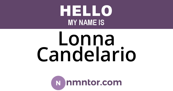 Lonna Candelario