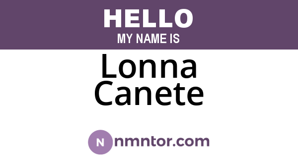 Lonna Canete