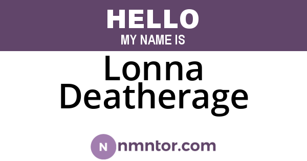 Lonna Deatherage