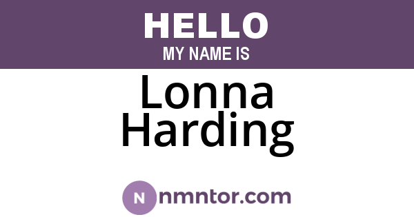 Lonna Harding