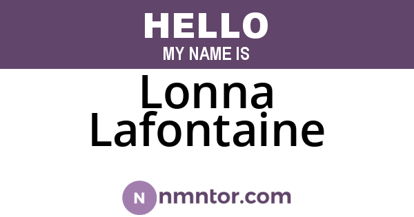 Lonna Lafontaine