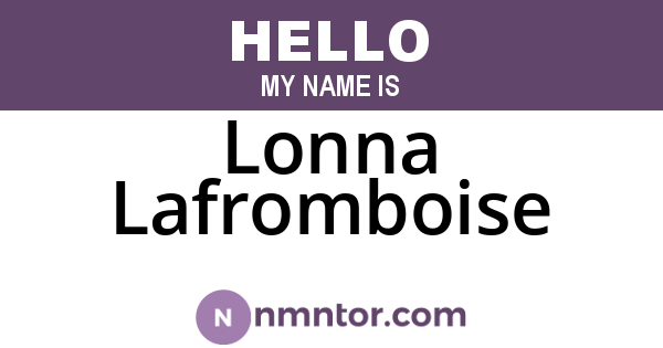 Lonna Lafromboise
