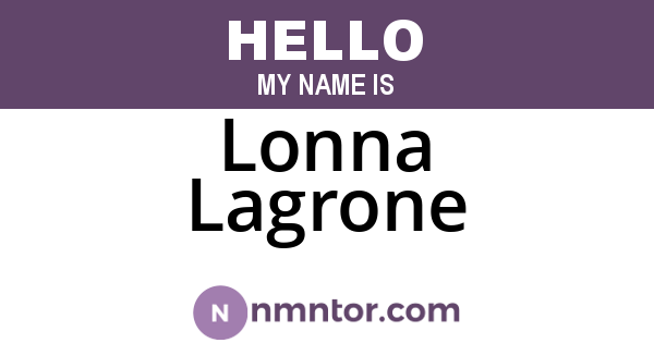 Lonna Lagrone