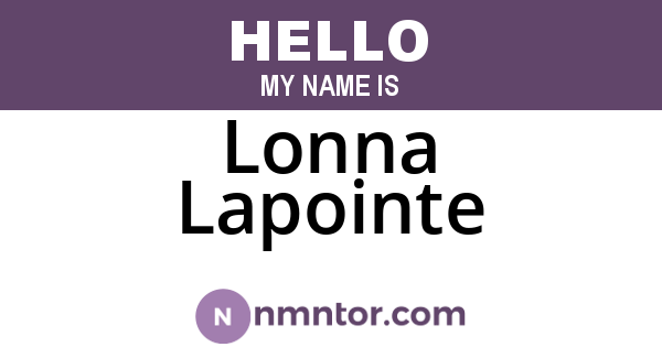 Lonna Lapointe