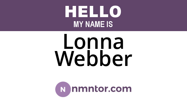 Lonna Webber