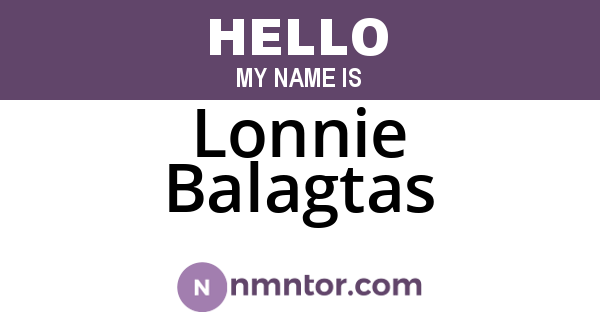 Lonnie Balagtas