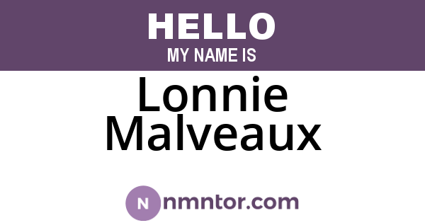 Lonnie Malveaux