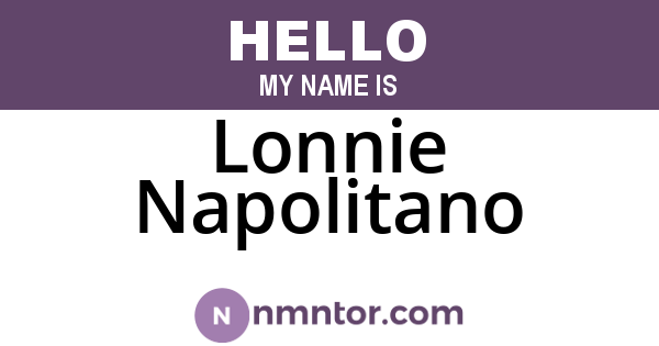 Lonnie Napolitano