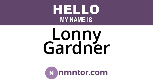 Lonny Gardner