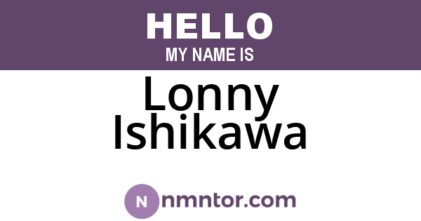 Lonny Ishikawa