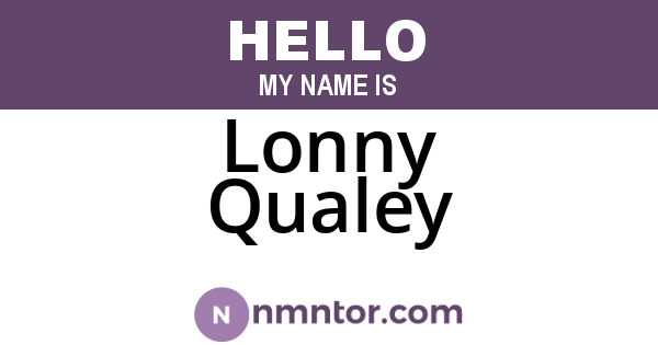 Lonny Qualey