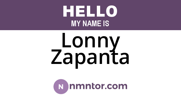 Lonny Zapanta