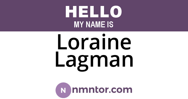 Loraine Lagman