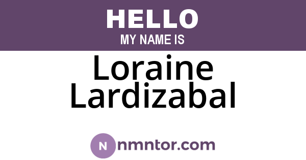 Loraine Lardizabal