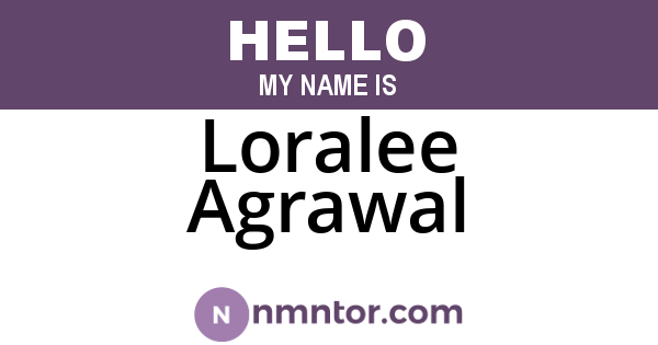 Loralee Agrawal