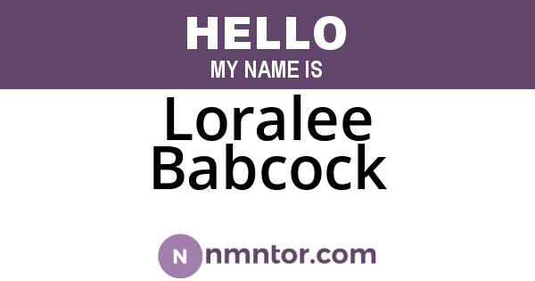 Loralee Babcock