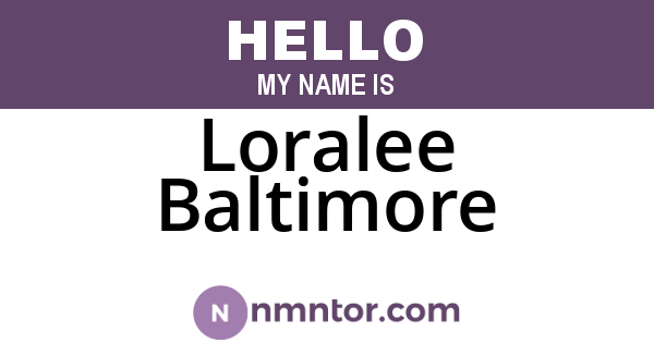 Loralee Baltimore