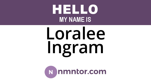 Loralee Ingram