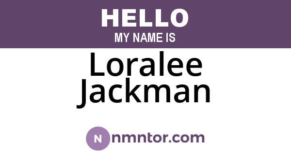 Loralee Jackman