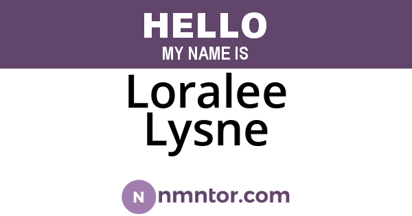 Loralee Lysne