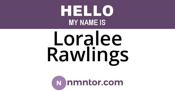 Loralee Rawlings
