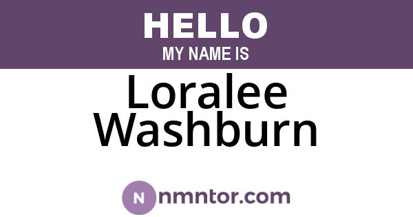Loralee Washburn