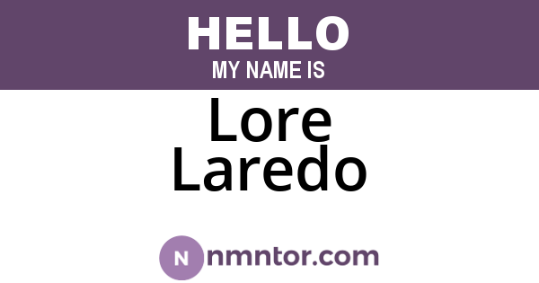 Lore Laredo