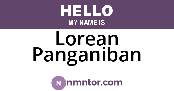 Lorean Panganiban
