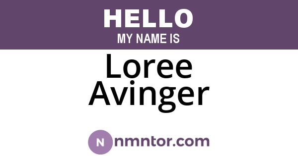 Loree Avinger
