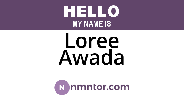 Loree Awada