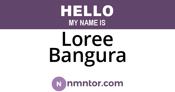 Loree Bangura