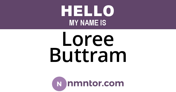 Loree Buttram